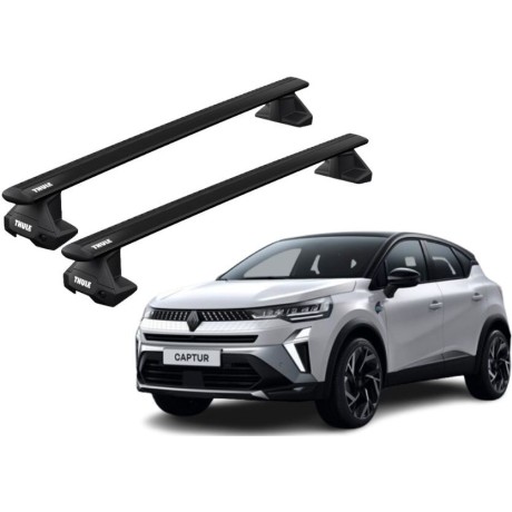 Barras THULE EVO WingBar para autos RENAULT Captur desde 2016 - 2021 negro