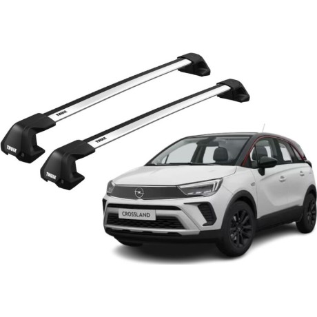 Barras THULE EDGE Flush para autos OPEL Crossland X desde 2017 - 2024