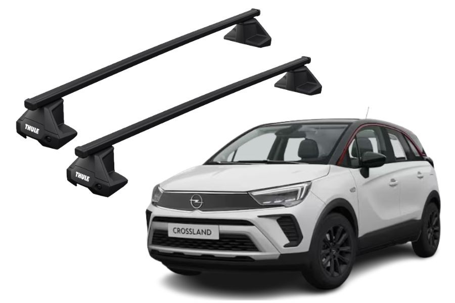 Barras THULE EVO SquareBar para autos OPEL Crossland X desde 2017 - 2024