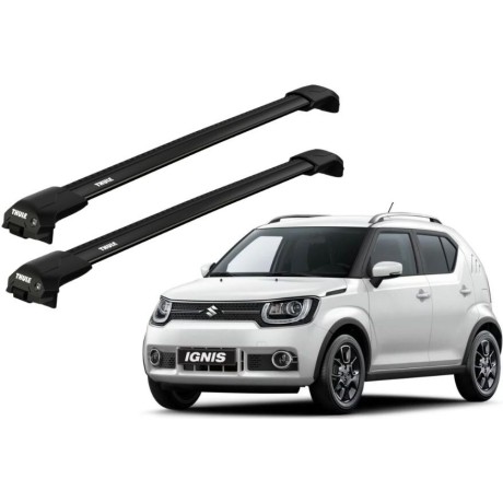 Barras THULE EDGE Flush para autos SUZUKI Ignis desde 2016 - 2024 negro