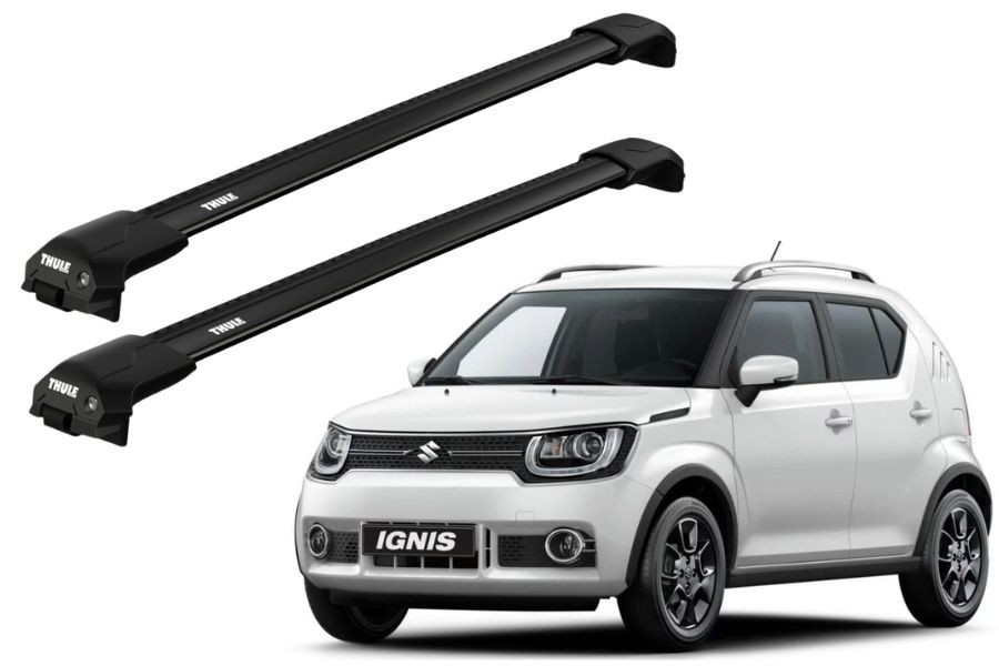 Barras THULE EDGE Flush para autos SUZUKI Ignis desde 2016 - 2024 negro