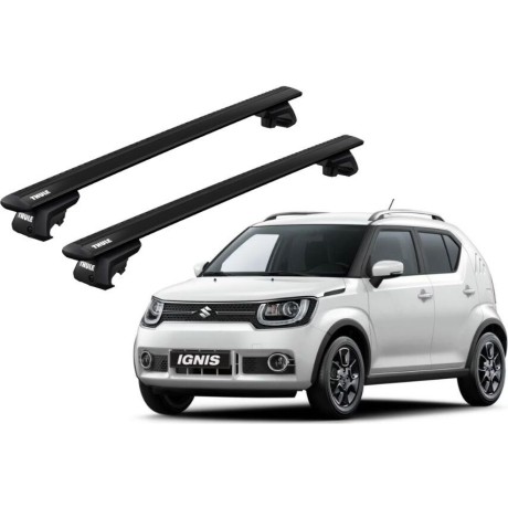 Barras THULE EVO WingBar para autos SUZUKI Ignis desde 2016 - 2024 negro
