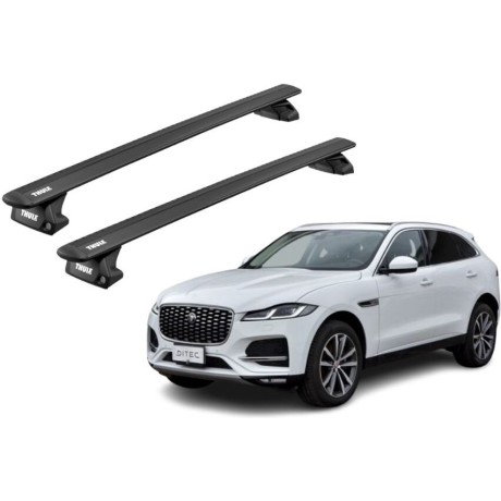 Barras THULE EVO WingBar para autos JAGUAR F-Pace desde 2016 negro