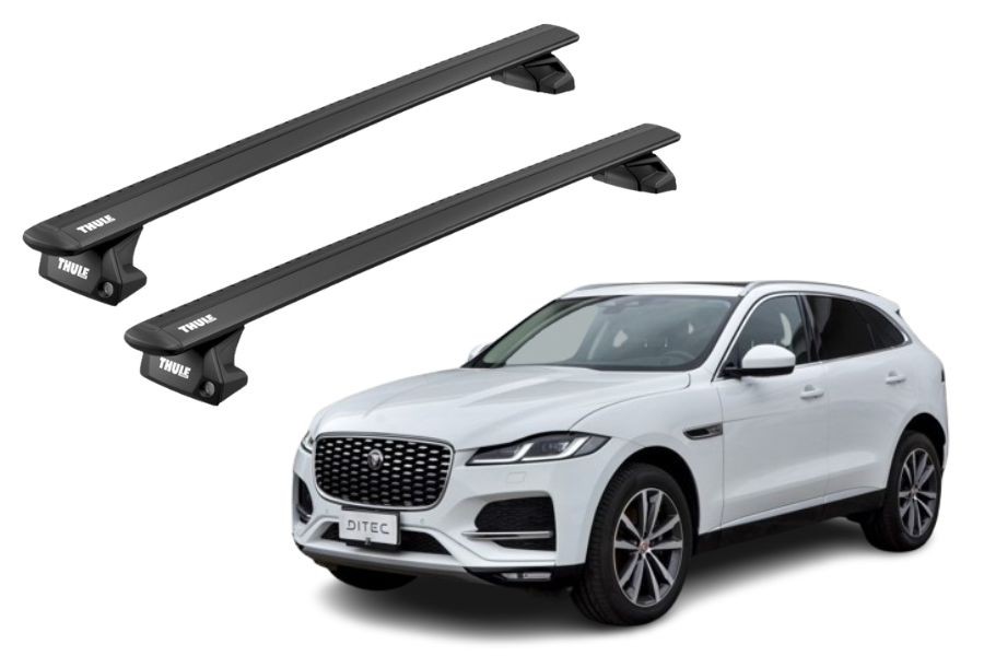 Barras THULE EVO WingBar para autos JAGUAR F-Pace desde 2016 negro