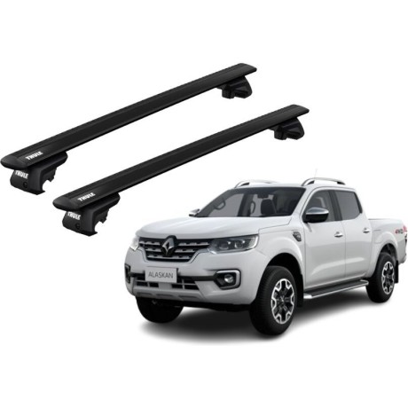 Barras THULE EVO WingBar para camioneta RENAULT Alaskan desde 2018 - 2020 negro