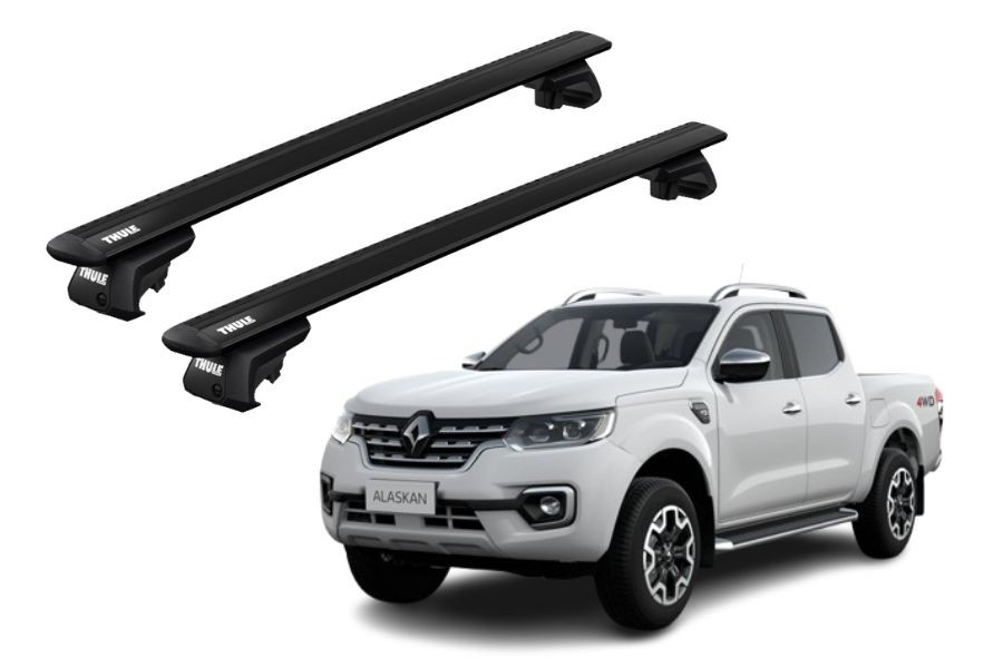 Barras THULE EVO WingBar para camioneta RENAULT Alaskan desde 2018 - 2020 negro