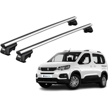 Barras THULE EVO AeroBar para autos PEUGEOT Rifter desde 2019 negro