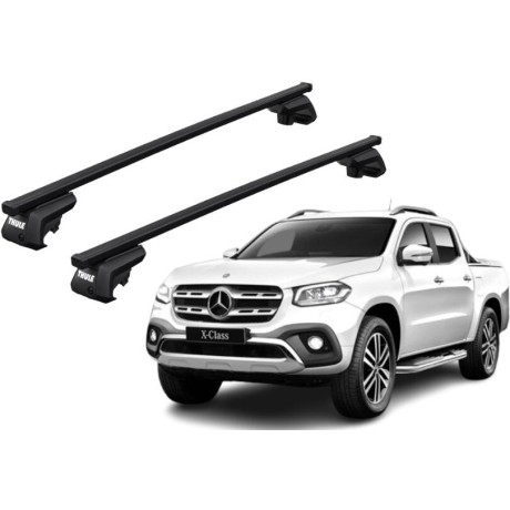 Barras THULE EVO SquareBar para camioneta MERCEDES BENZ X-Class desde 2018-2020