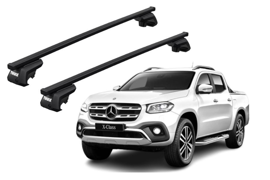 Barras THULE EVO SquareBar para camioneta MERCEDES BENZ X-Class desde 2018-2020