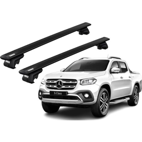 Barras THULE EVO WingBar para camioneta MERCEDES BENZ X-Class desde 2018-2020 negro