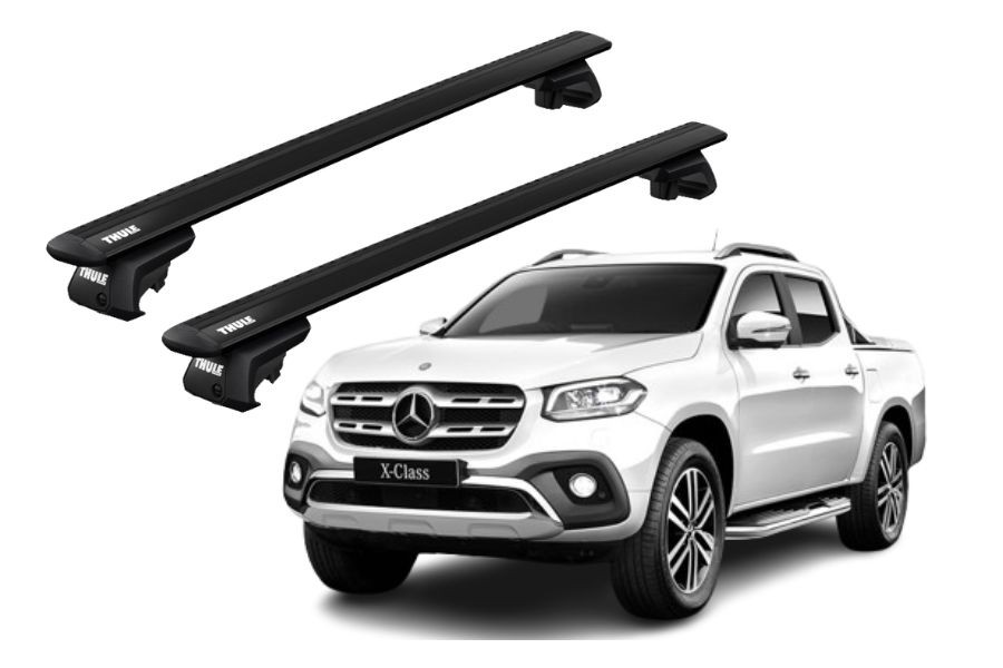 Barras THULE EVO WingBar para camioneta MERCEDES BENZ X-Class desde 2018-2020 negro