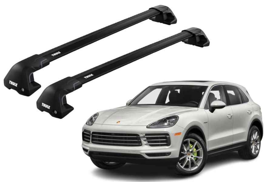 Barras THULE EDGE Flush para autos PORSCHE Cayenne Coupe desde 2019 negro