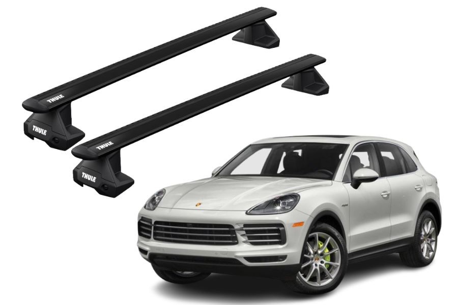 Barras THULE EVO WingBar para autos PORSCHE Cayenne Coupe desde 2019 negro