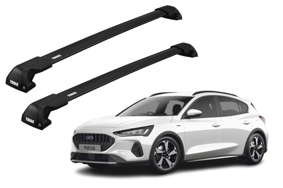 Barras THULE EDGE Flush para autos FORD Focus Active desde 2019 negro
