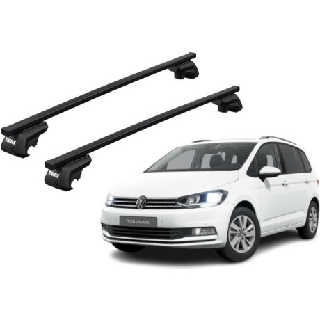 Barras THULE EVO SquareBar para autos VOLKSWAGEN Touran II (5T) desde 2015