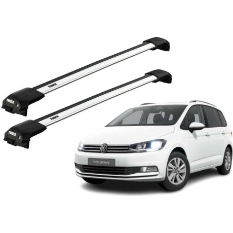 Barras THULE EDGE Flush para autos VOLKSWAGEN Touran II (5T) desde 2015