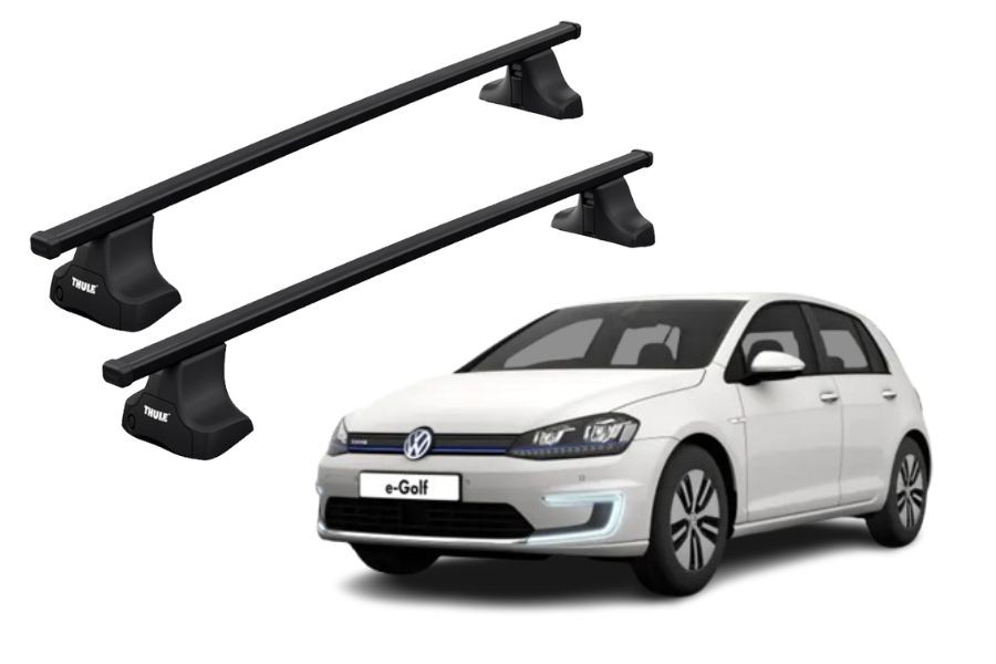 Barras THULE SquareBar para autos VOLKSWAGEN e-Golf desde 2015-2019