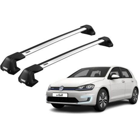 Barras THULE EDGE Flush para autos VOLKSWAGEN e-Golf desde 2015-2019