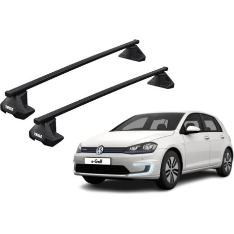 Barras THULE EVO SquareBar para autos VOLKSWAGEN e-Golf desde 2015-2019