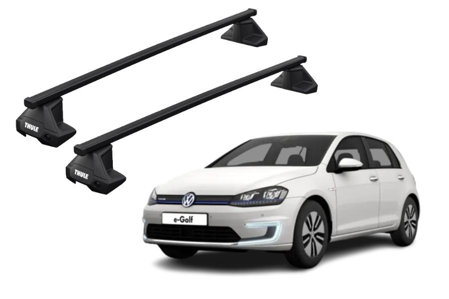 Barras THULE EVO SquareBar para autos VOLKSWAGEN e-Golf desde 2015-2019