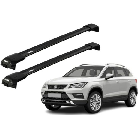 Barras THULE EDGE Flush para autos SEAT Ateca desde 2016 negro
