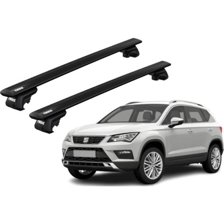 Barras THULE EVO WingBar para autos SEAT Ateca desde 2016 negro