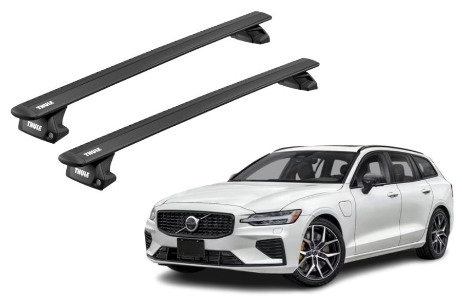 Barras THULE EVO WingBar para autos VOLVO V60 desde 2019 - 2023 negro