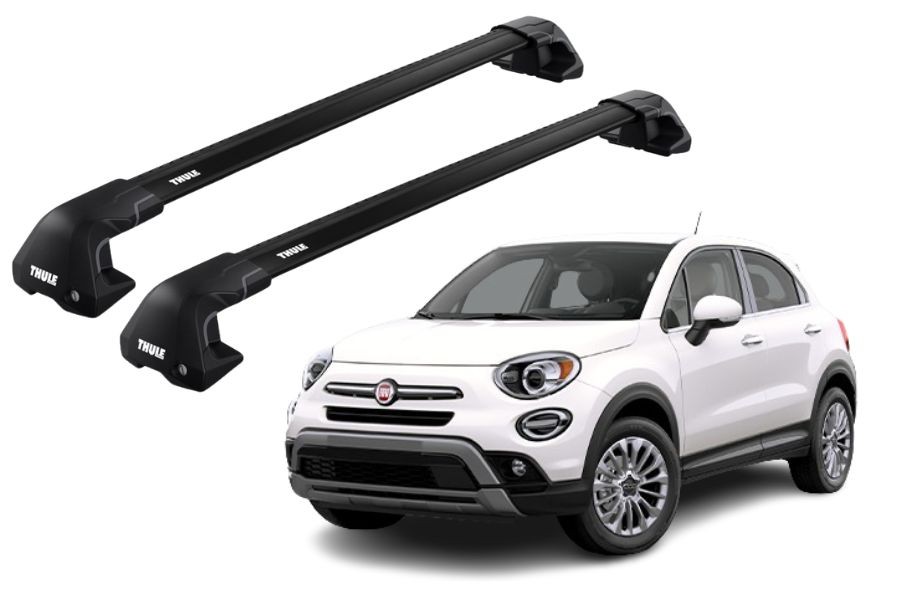 Barras THULE EDGE Flush para autos FIAT 500X desde 2015 negro