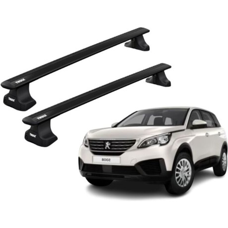 Barras THULE WingBar para autos PEUGEOT 5008 desde 2017-2023 negro