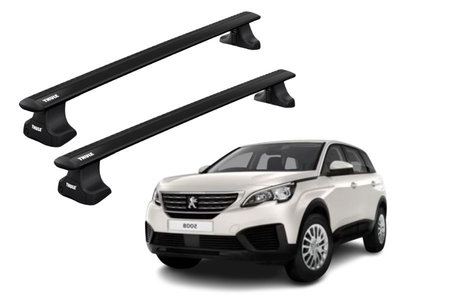 Barras THULE WingBar para autos PEUGEOT 5008 desde 2017-2023 negro