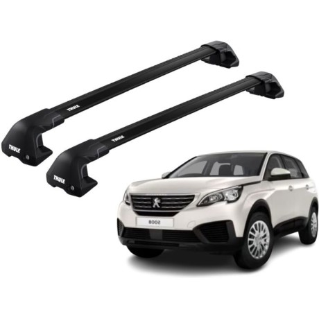 Barras THULE EDGE Flush para autos PEUGEOT 5008 desde 2017-2023 negro