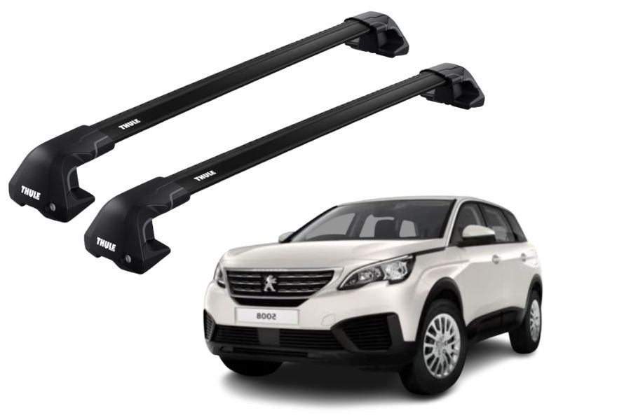 Barras THULE EDGE Flush para autos PEUGEOT 5008 desde 2017-2023 negro