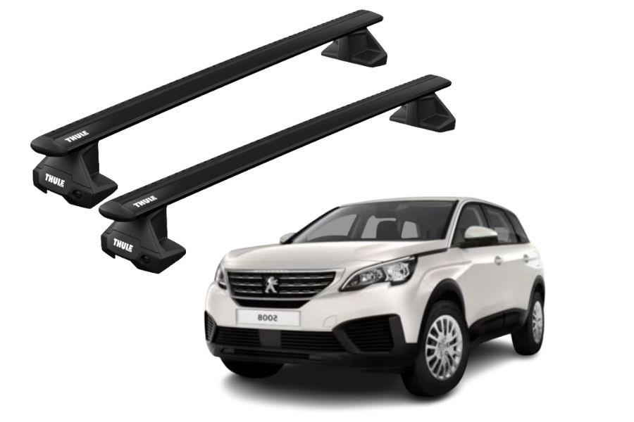 Barras THULE EVO WingBar para autos PEUGEOT 5008 desde 2017-2023 negro