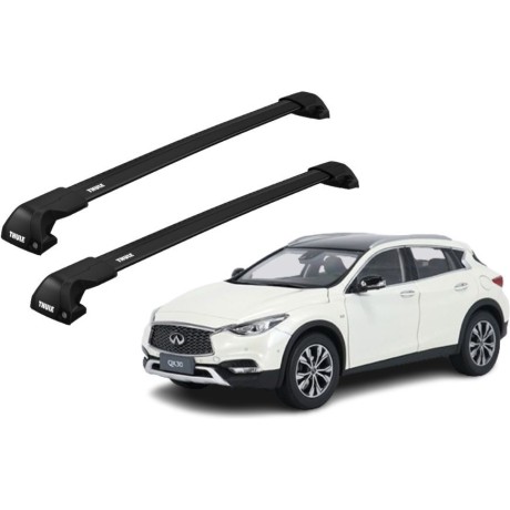 Barras THULE EDGE Flush para autos INFINITI QX30 desde 2016 - 2019 negro