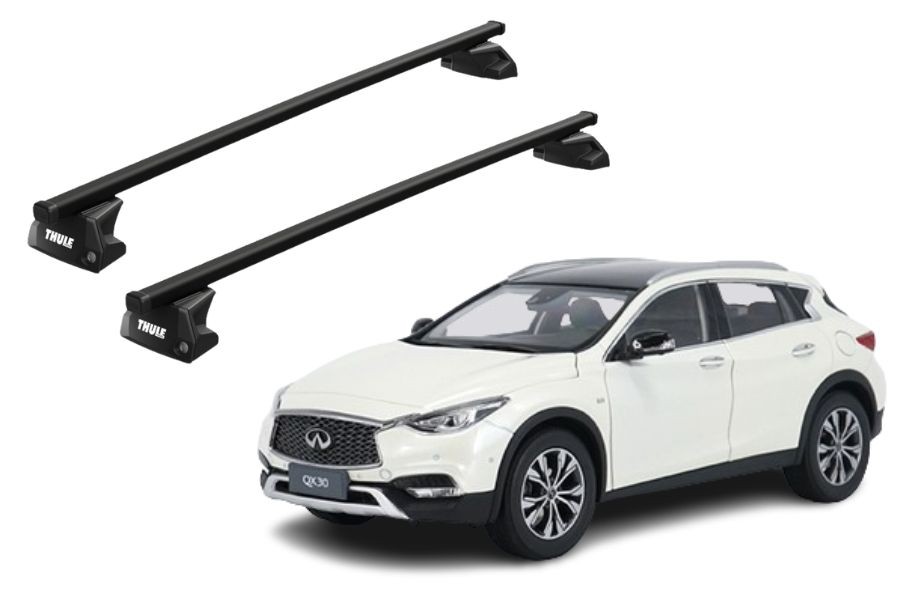 Barras THULE EVO SquareBar para autos INFINITI QX30 desde 2016 - 2019