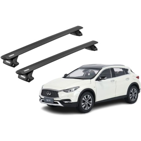 Barras THULE EVO WingBar para autos INFINITI QX30 desde 2016 - 2019 negro
