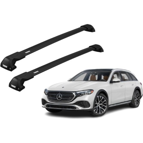 Barras THULE EDGE Flush para autos MERCEDES BENZ E-Class (S213) All-Terrain desde 2016 - 2023 negro