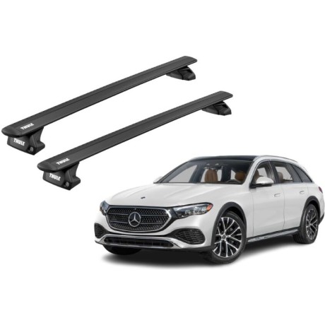 Barras THULE EVO WingBar para autos MERCEDES BENZ E-Class (S213) All-Terrain desde 2016 - 2023 negro