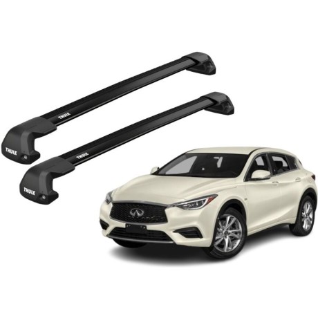 Barras THULE EDGE Flush para autos INFINITI Q30 desde 2016 - 2019 negro