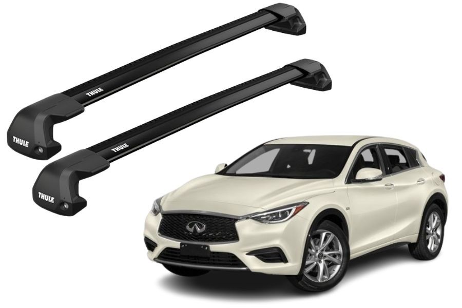 Barras THULE EDGE Flush para autos INFINITI Q30 desde 2016 - 2019 negro