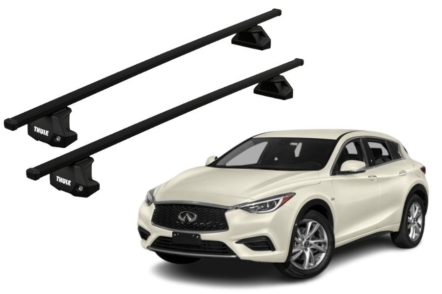 Barras THULE EVO SquareBar para autos INFINITI Q30 desde 2016 - 2019