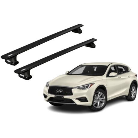 Barras THULE EVO WingBar para autos INFINITI Q30 desde 2016 - 2019 negro