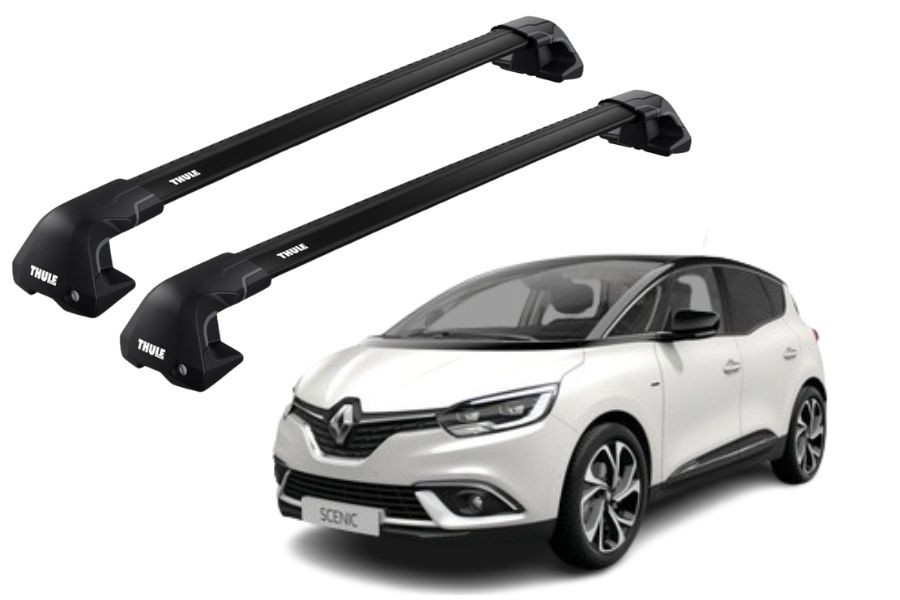 Barras THULE EDGE Flush para autos RENAULT Scenic desde 2017 - 2022 negro