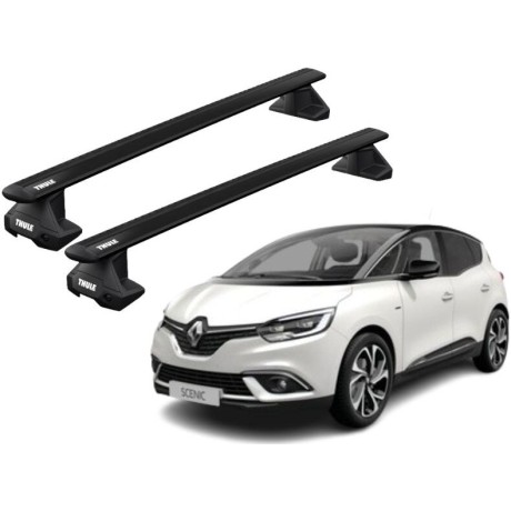 Barras THULE EVO WingBar para autos RENAULT Scenic desde 2017 - 2022 negro