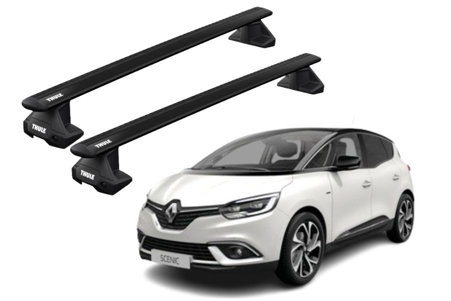 Barras THULE EVO WingBar para autos RENAULT Scenic desde 2017 - 2022 negro