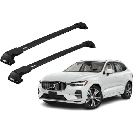 Barras THULE EDGE Flush para autos VOLVO XC60 2008 a 2017 negro