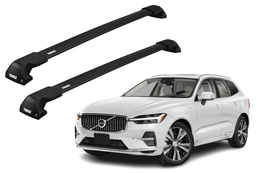 Barras THULE EDGE Flush para autos VOLVO XC60 2008 a 2017 negro