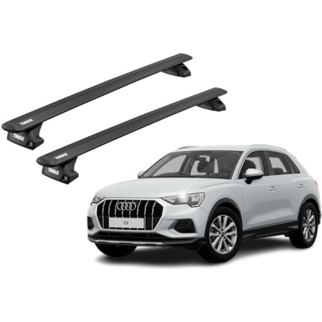 Barras THULE EVO WingBar para autos AUDI Q3 2012 a 2018 negro