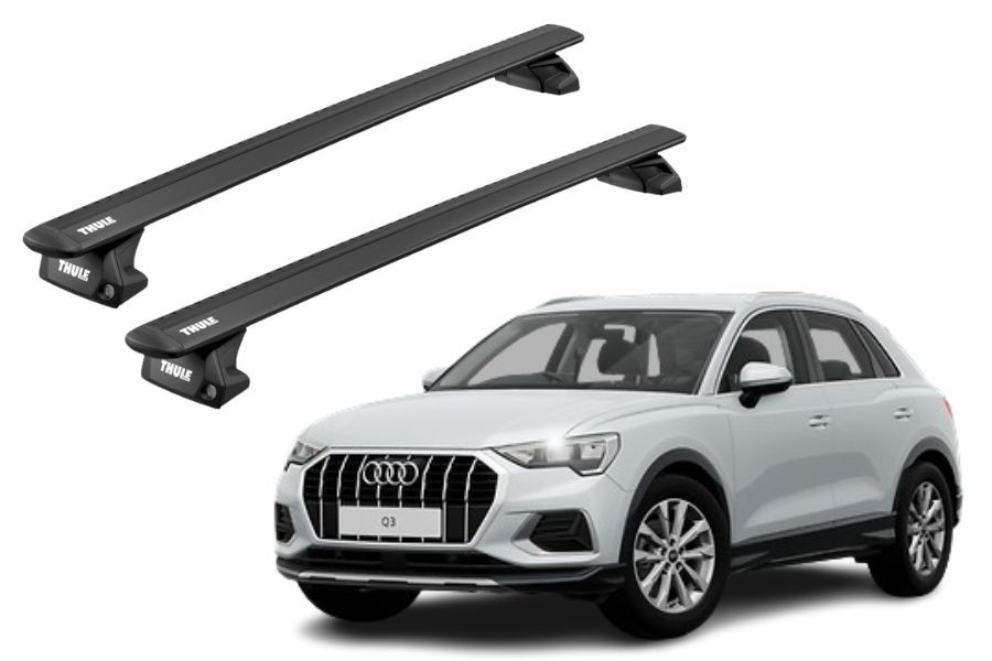 Barras THULE EVO WingBar para autos AUDI Q3 2012 a 2018 negro