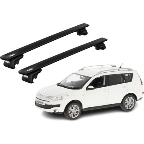 Barras THULE EVO WingBar para autos CITROEN C-crosser 2007 a 2012 negro